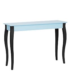 Světle tyrkysový konzolový stolek s černými nohami Ragaba Lilo, šířka 105 cm