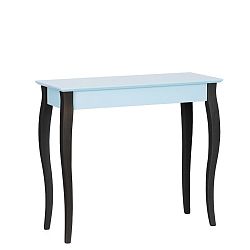 Světle tyrkysový konzolový stolek s černými nohami Ragaba Lilo, šířka 85 cm