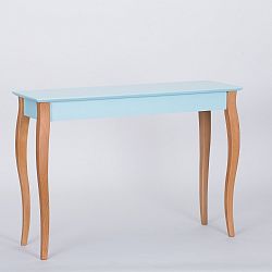 Světle tyrkysový odkládací stolek Ragaba Console, délka 105 cm