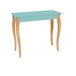 Světle tyrkysový psací stůl Ragaba Lillo, šířka 85 cm