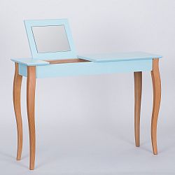 Světle tyrkysový toaletní stolek se zrcadlem Ragaba Dressing Table, délka 105 cm