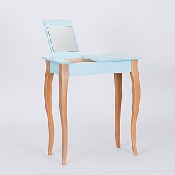 Světle tyrkysový toaletní stolek se zrcadlem Ragaba Dressing Table, délka 65 cm