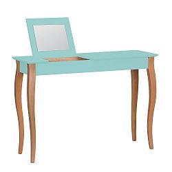 Světle tyrkysový toaletní stolek se zrcadlem Ragaba Lillo, šířka 105 cm