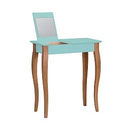 Světle tyrkysový toaletní stolek se zrcadlem Ragaba Lillo, šířka 65 cm