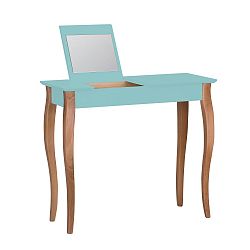 Světle tyrkysový toaletní stolek se zrcadlem Ragaba Lillo, šířka 85 cm