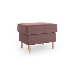 Světle vínový puf Mazzini Sofas Aubrieta, 60 x 45 cm