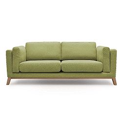 Světle zelená třímístná pohovka Bobochic Paris Seattle