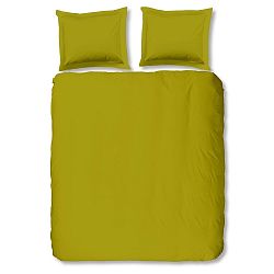 Světle zelené bavlněné povlečení Muller Textiels Uni, 200 x 200 cm