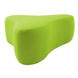 Světle zelený puf Softline Chat Valencia Lime, délka 90 cm