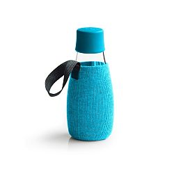 Světlemodrý obal na skleněnou lahev ReTap s doživotní zárukou, 300 ml