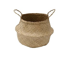 Světlý úložný košík z mořské trávy Compactor, ⌀ 27 cm