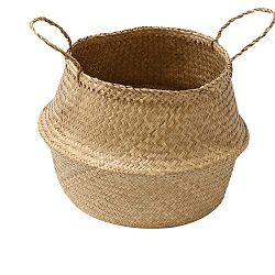 Světlý úložný košík z mořské trávy Compactor, ⌀ 45 cm