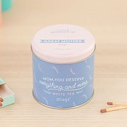 Svíčka s vůní bílého čaje Mr. Wonderful Little moments, 15 hodin hoření