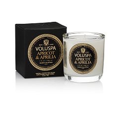 Svíčka s vůní meruněk, lilie a černé růže Voluspa Maison Votive, 25 hodin hoření