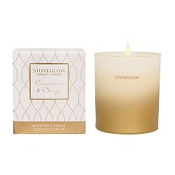 Svíčka s vůní skořice a pomeranče Stoneglow, doba hoření 40 hodin