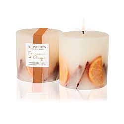 Svíčka s vůní skořice a pomeranče Stoneglow, doba hoření 60 hodin