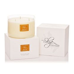 Svíčka s vůní tea tree, cedrového dřeva a pomeranče Skye Candles Wick, délka hoření 30 hodin