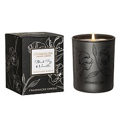 Svíčka s vůní vanilky a fíků Stoneglow, doba hoření 35 hodin