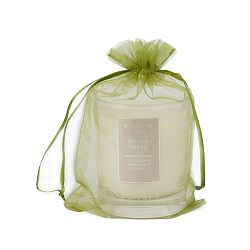 Svíčka v organzovém sáčku s vůní vanilkového parfait Bahoma London, 55 hodin hoření