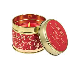 Svíčka v plechovce s vůní muškátového oříšku a zázvoru Stoneglow, doba hoření 25 hodin