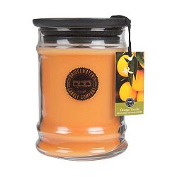 Svíčka ve skleněné dóze s vůní pomeranče a vanilky Bridgewater candle Company, doba hoření 65-85 hodin