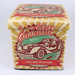 Taburetka na sezení s úložným prostorem Dakls Gasoline