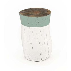 Taburetka z borovicového dřeva Surdic Tronco Verde Jade, ø 30 cm