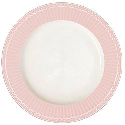 Talíř s růžovým okrajem Green Gate Alice, průměr 26,5 cm