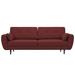 Terakotově červená rozkládací pohovka HARPER MAISON Laila