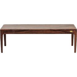 Tmavá lavice ze sheesamového dřeva Kare Design Brooklyn, 140 cm