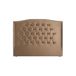 Tmavě béžové čelo postele Mazzini Sofas, 160 x 120 cm