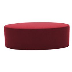 Tmavě červený puf Softline Bon-Bon Felt Red, délka 120 cm