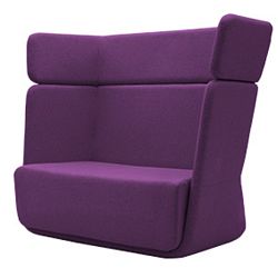 Tmavě fialové křeslo Softline Basket Vision Purple
