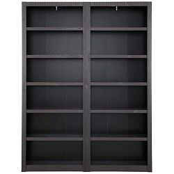 Tmavě hnědá knihovna z borovicového dřeva Støraa Bailey, 164 x 213 cm