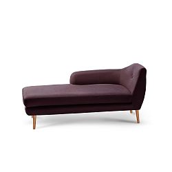 Tmavě hnědá lenoška Scandi by Stella Cadente Maison Lounge, levý roh