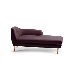 Tmavě hnědá lenoška Scandi by Stella Cadente Maison Lounge, pravý roh