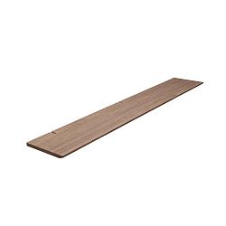 Tmavě hnědá nástěnná lišta WOOD AND VISION Less, délka 158 cm