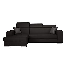 Tmavě hnědá sedačka Interieur De Famille Paris Tresor, levý roh