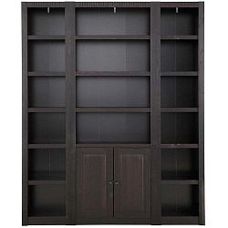 Tmavě hnědá skříň z borovicového dřeva Støraa Bailey, 173 x 213 cm