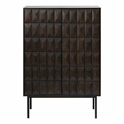 Tmavě hnědá skříňka 90x130 cm Latina – Unique Furniture