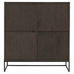 Tmavě hnědá skříňka v dekoru dubu 118x127 cm Bali – Tenzo