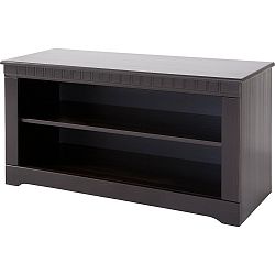 Tmavě hnědá TV komoda z borovicového dřeva Støraa Claire