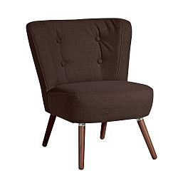 Tmavě hnědé křeslo Max Winzer Neele Chocolate Full