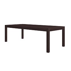 Tmavě hnědý jídelní stůl z masivního borovicového dřeva Støraa Monique, 75 x 240 cm