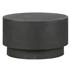 Tmavě hnědý konferenční stolek z vláknitého jílu WOOOD Dean, Ø 60 cm