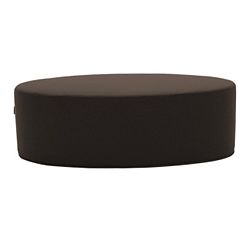 Tmavě hnědý puf Softline Bon-Bon Felt Melange Mocha, délka 100 cm