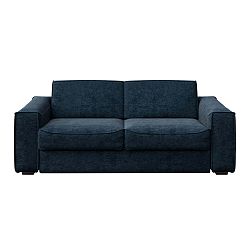 Tmavě modrá 3místná rozkládací pohovka MESONICA Munro