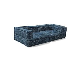 Tmavě modrá dvoumístná pohovka Oreste Luchetta Yantra