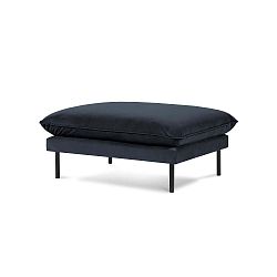 Tmavě modrá podnožka Cosmopolitan Design Vienna, 100 x 80 cm