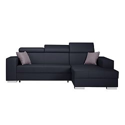 Tmavě modrá rozkládací sedačka Interieur De Famille Paris Tresor, pravý roh